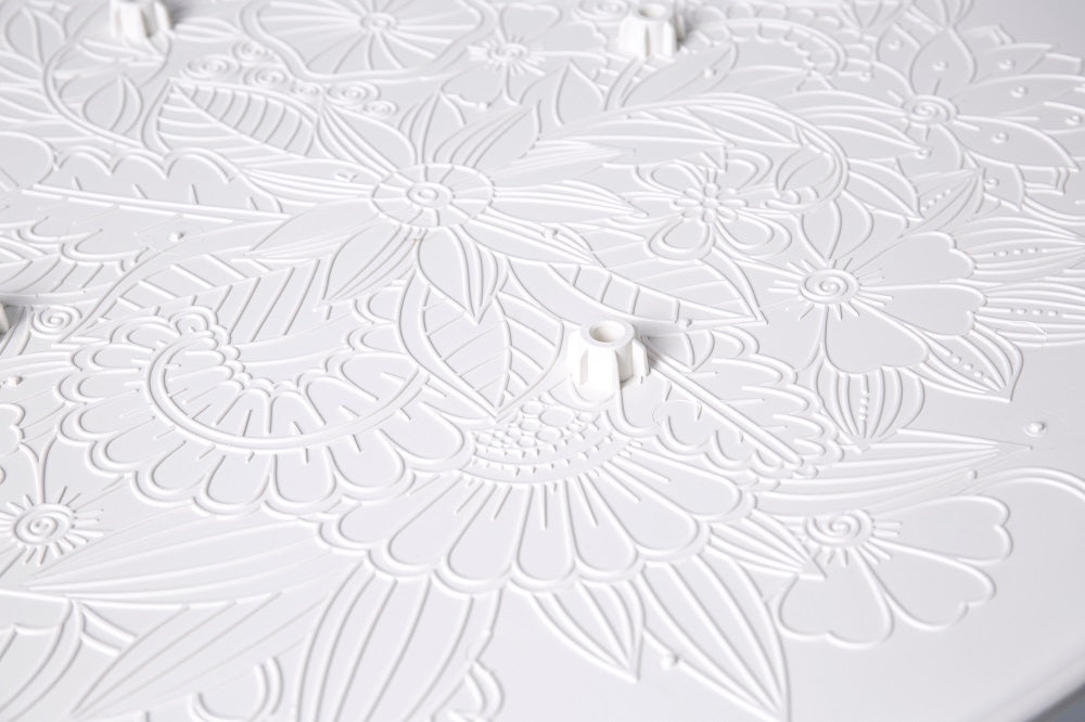 Lagoon Chloe Garden Table With White Stand (ø90cm, 35.4") 1 Pc / Set