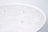 Lagoon Chloe Garden Table With White Stand (ø90cm, 35.4") 1 Pc / Set