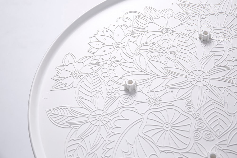Lagoon Chloe Garden Table With White Stand (ø90cm, 35.4") 1 Pc / Set
