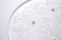 Lagoon Chloe Garden Table With White Stand (ø90cm, 35.4") 1 Pc / Set