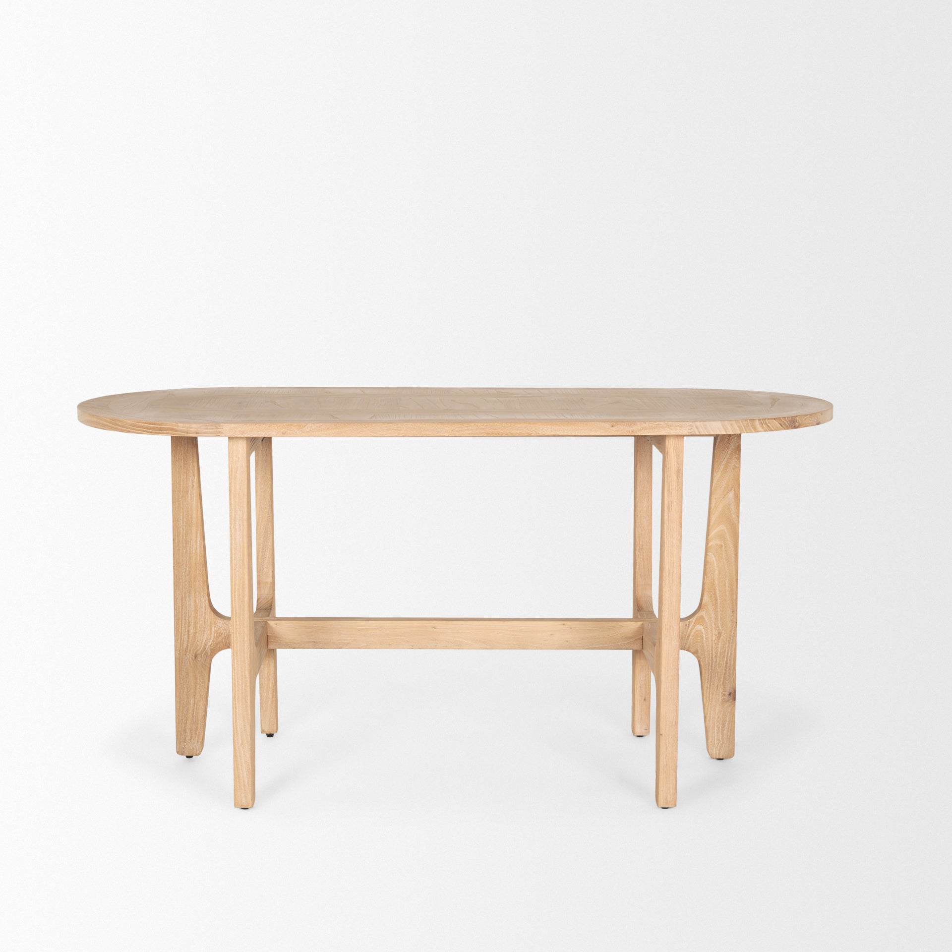Mercana Taylin Light Brown Solid Wood Desk