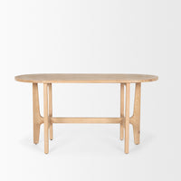 Mercana Taylin Light Brown Solid Wood Desk
