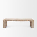 Mercana McArthur Whitewash Reclaimed Wood Bench