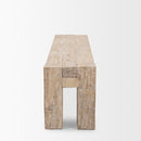 Mercana McArthur Whitewash Reclaimed Wood Bench