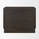 Mercana Wagner Dark Brown Wood With Arched Design Accent Cabinet