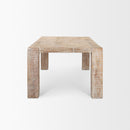 Mercana McArthur 84" Whitewash Reclaimed Wood Dining Table