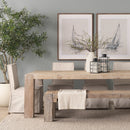 Mercana McArthur 94" Whitewash Reclaimed Wood Dining Table