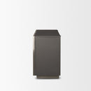 Mercana Roxdale Acid Washed Iron Metal Accent Cabinet
