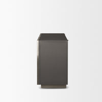 Mercana Roxdale Acid Washed Iron Metal Accent Cabinet