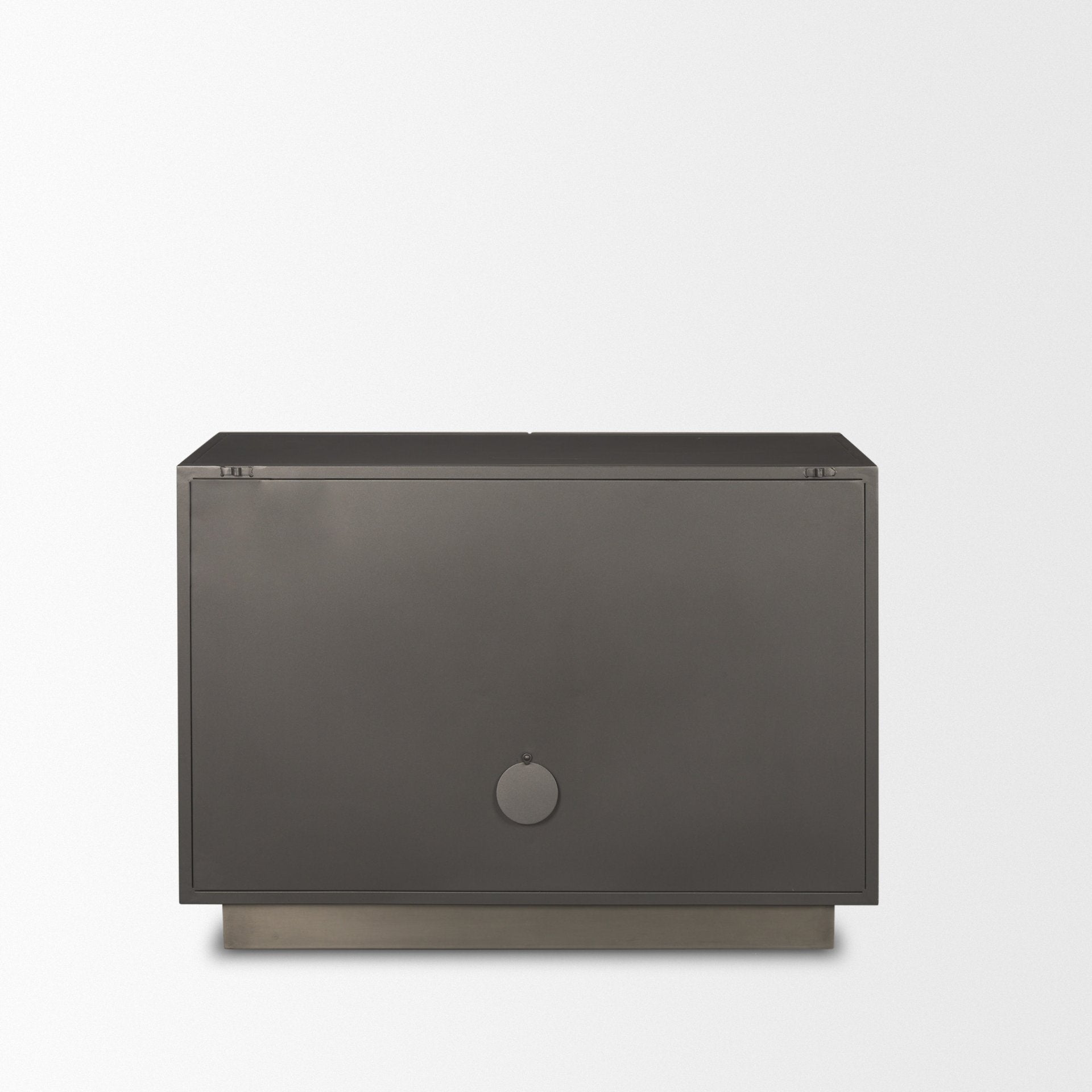 Mercana Roxdale Acid Washed Iron Metal Accent Cabinet