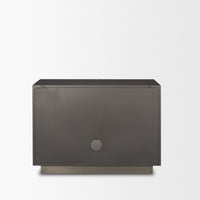 Mercana Roxdale Acid Washed Iron Metal Accent Cabinet