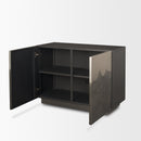 Mercana Roxdale Acid Washed Iron Metal Accent Cabinet