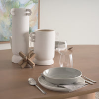 Mercana Jovani 94" Solid Light / Dark Brown Mango Wood Round Dining Table