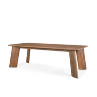 Mercana Jonan Solid Dark Brown Mango Wood Rectangular Dining Table