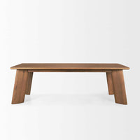 Mercana Jonan Solid Dark Brown Mango Wood Rectangular Dining Table