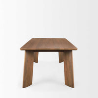 Mercana Jonan Solid Dark Brown Mango Wood Rectangular Dining Table