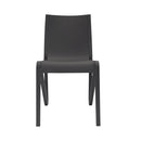 Lagoon Toppy Stackable Modern V Dinning Chair - Cool Grey/Dark Grey/White 4 pcs Set
