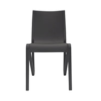 Lagoon Toppy Stackable Modern V Dinning Chair - Cool Grey/Dark Grey/White 4 pcs Set