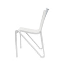 Lagoon Toppy Stackable Modern V Dinning Chair - Cool Grey/Dark Grey/White 4 pcs Set
