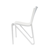 Lagoon Toppy Stackable Modern V Dinning Chair - Cool Grey/Dark Grey/White 4 pcs Set