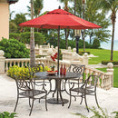 Telescope Casual Commercial Market Umbrella-7 1/2' Powdercoated Aluminum Commercial Market Umbrella-1.5" Pole-8 Ribs