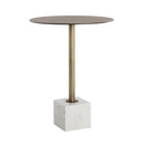 Sunpan Kata Bar Table in Grey / White Marble