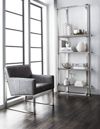 Sunpan Sheldon Lounge Chair - Cantina Magnetite
