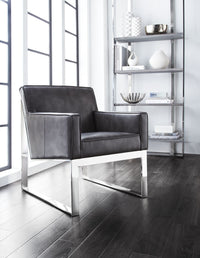 Sunpan Sheldon Lounge Chair - Cantina Magnetite