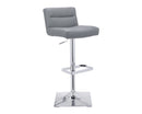 Sunpan Stafford Adjustable Stool - Graphite/Onyx/Snow