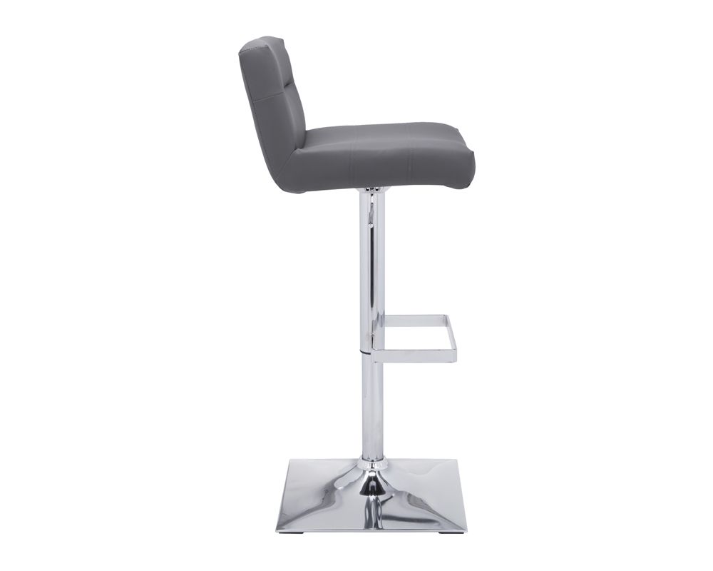 Sunpan Stafford Adjustable Stool - Graphite/Onyx/Snow