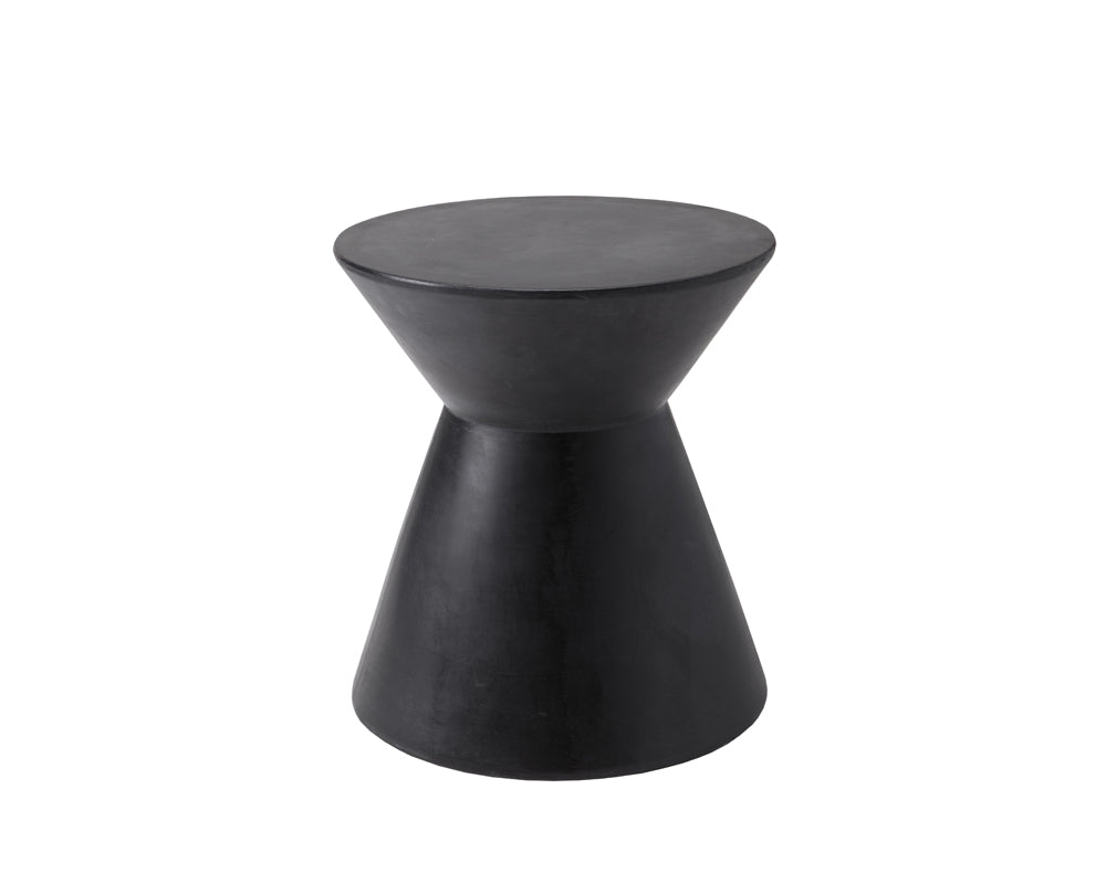 Sunpan Astley End Table - Anthracite Grey / Black / White