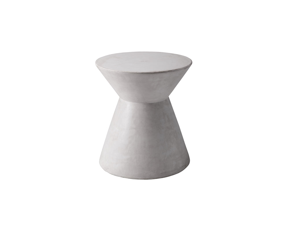 Sunpan Astley End Table - Anthracite Grey / Black / White