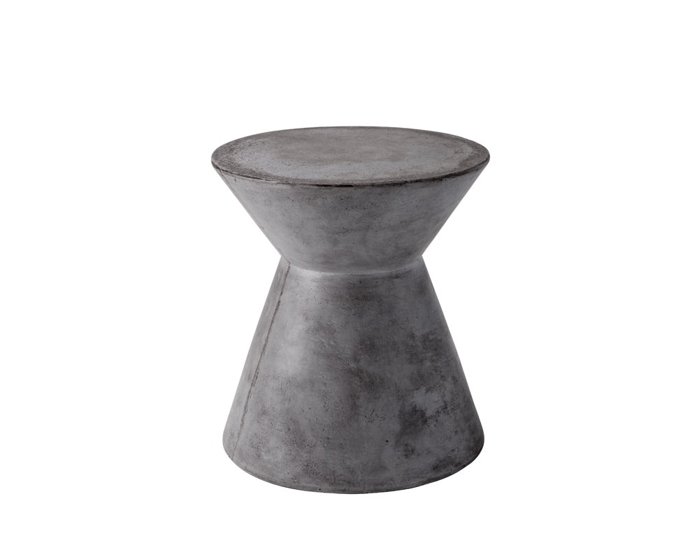 Sunpan Astley End Table - Anthracite Grey / Black / White