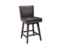 Sunpan Vintage Swivel Counter Stool - Brown/Castillo Cream/Coal Black/Havana Dark Brown/Overcast Grey