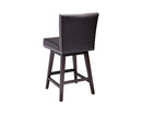 Sunpan Vintage Swivel Counter Stool - Brown/Castillo Cream/Coal Black/Havana Dark Brown/Overcast Grey