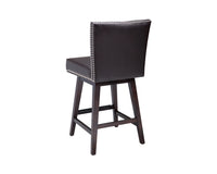 Sunpan Vintage Swivel Counter Stool - Brown/Castillo Cream/Coal Black/Havana Dark Brown/Overcast Grey