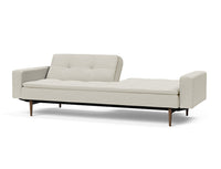 Innovation Living Dublexo Sofa With Arms in Dark Wood/Stainless Steel