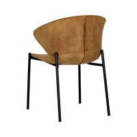 Sunpan Eric Dining Chair in Nono Dark Green / Nono Tapenade Gold - Set of Two