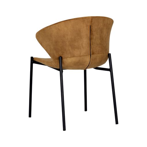 Sunpan Eric Dining Chair in Nono Dark Green / Nono Tapenade Gold - Set of Two