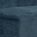 Sunpan Jaclyn Modular Armless Chair in Danny Dusty Blue / Egypt Light Grey-Danny Medium Grey