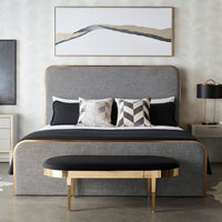 Sunpan Jolie Bench - Black Sky