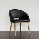 Sunpan Thatcher Dining Armchair Black - Antique Grey/Deep Green Sky/Gold Sky, Champagne Gold - Onyx/Snow