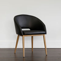 Sunpan Thatcher Dining Armchair Black - Antique Grey/Deep Green Sky/Gold Sky, Champagne Gold - Onyx/Snow