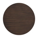 Sunpan Diaz Coffee Table in Grey-Wood Grain Brown / Marble-Look Antique Brass