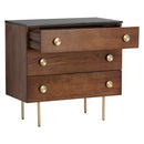 Sunpan Keely Dresser - Black Marble Marble - Cafe