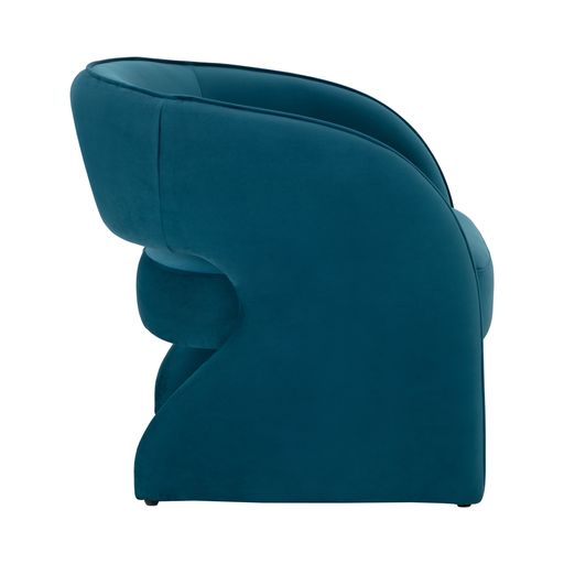 Sunpan Rosalia Lounge Chair Meg Rust / Mina Light Grey-Meg Ash / Timeless Teal