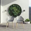 Internaitonal Home Miami Amazonia 2-Piece Chairs Set | Teak Finish/Eucalyptus Wood | Ideal for Outdoors and Indoors