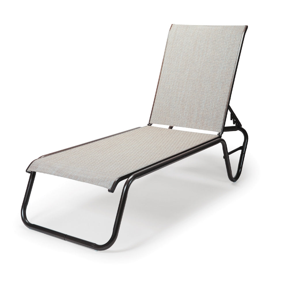 Telescope Casual Gardenella Sling Four-Position Lay Flat Stacking Armless Chaise