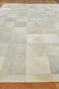 Exquisite Rugs Natural Hide Cowhide Silver Area Rug