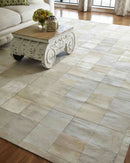 Exquisite Rugs Natural Hide Cowhide Silver Area Rug